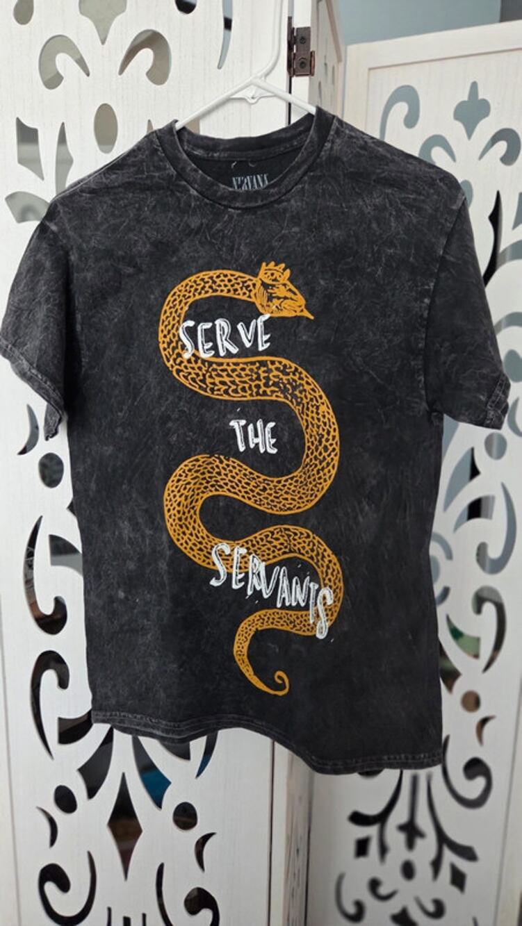 Nirvana Serve The Servants Graphic Tee Acid Wash NWOT Medium
